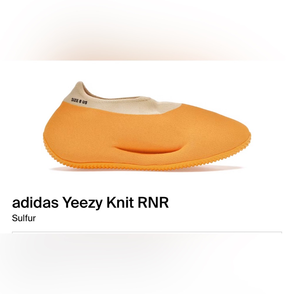Need Gone! Yeezy Knit RNR 8.5 color Sulfur
